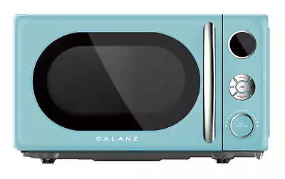 Galanz 0.7 Cu Ft Retro Countertop Microwave Oven 700 Watts Blue New • $65.55