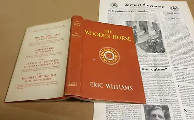£2.95 • Buy The Wooden Horse Eric Williams Hardback Reprint Society 1950 Ref BB65
