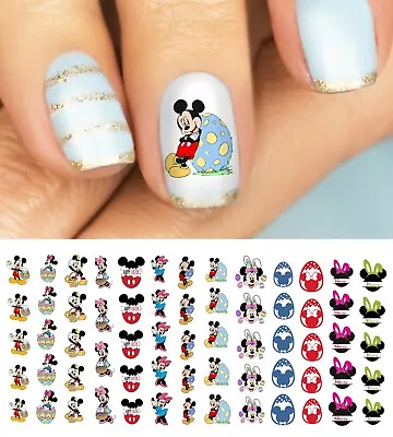 Minnie & Mickey Mouse Easter Day Nail Art Decals - Salon Quality!  • $4.99