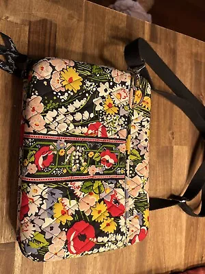 Vera Bradley Laptop Tablet Sleeve Zip Cover Case Bag Poppy Fields Retired • $19.99