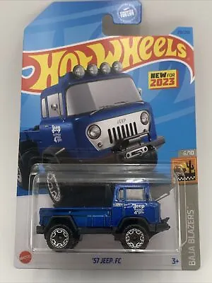 Hot Wheels '57 JEEP FC #218 Baja Blazers 6/10  Blue Chrome • $2