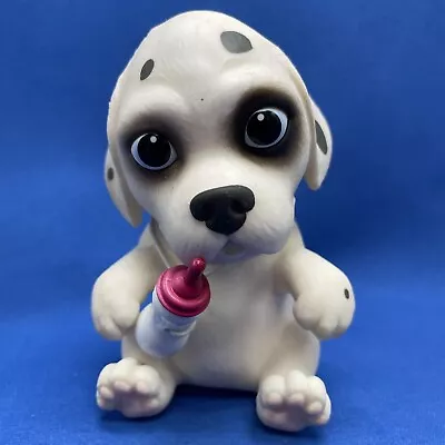 Little Live OMG Pets Dalmatian Dog Puppy Rubber W/Bottle 100% Tested Sound 4in • $28.99