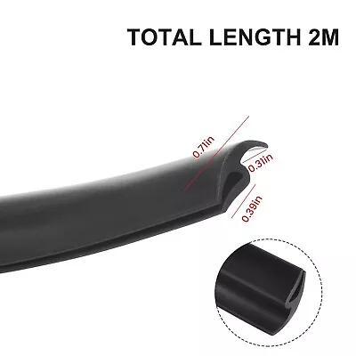 2M Car Universal Rubber H-Shape Seal Strip Trim W-indow Door Protector Moulding • $12.89