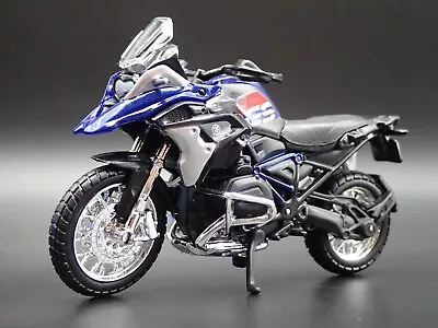 Bmw R 1200 Gs 2017 Motorcycle 1/18 Scale Collectible Diorama Diecast Model Bike • $11.99