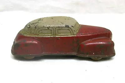 Vintage (c. 1940's) All 4  Rubber Molded Toy Car  Sun Rubber Co Barberton OH. • $15