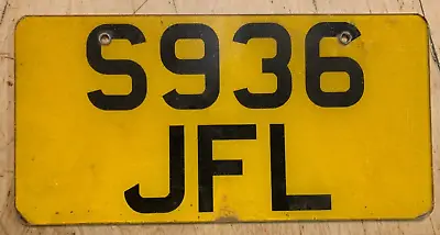 Uk England English Auto License Plate   S936 Jfl    Plastic Great Britan • $24.99