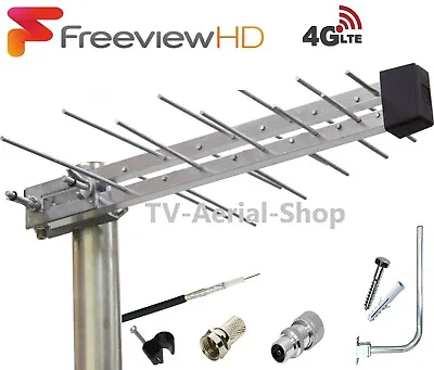 £24.95 • Buy Digital TV Aerial 20 Element HD Freeview Loft Or Outdoor Ariel Arial Antenna 4G