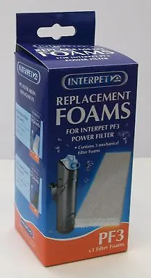 Genuine Interpet PF3 Filter Foam Replacement Pads For Fish Tank Filtration • £4.75