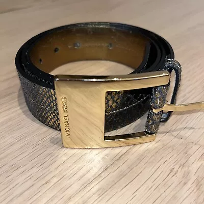 Michael Kors Women’s Black/ Gold Belt Size Large • $12