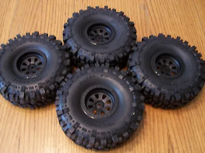 Axial 1/10 RBX10 RYFT 2.2 Raceline Monster Black 12mm Wheels TSL Bogger Tires • $44.99