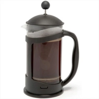 Coffee Plunger 3 Cup 6 Cup Cafetiere Black Coffee Maker French Press Glass       • £9.99