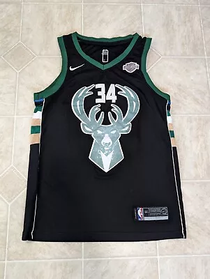 Nike Giannis Antetokounmpo Milwaukee Bucks Nike Swingman Mens  Jersey Size 44 • $34