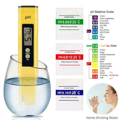 £5.75 • Buy Digital Electric PH Meter LCD Tester Pocket Hydroponics Aquarium Water Test Pen