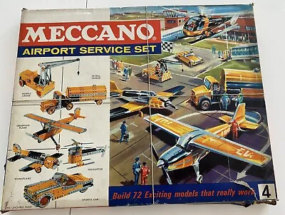 £15 • Buy Vintage Meccano Airport Service Set 4 From 1969, Complete With Manuals