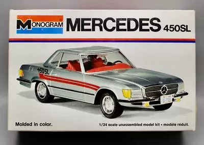 Mercedes 450sl 1/24 Scale Monogram 1976 Model Kit #2102-0100 Unbuilt In Box • $49