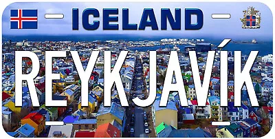 Reykjavik Iceland Novelty Car License Plate • $17.89