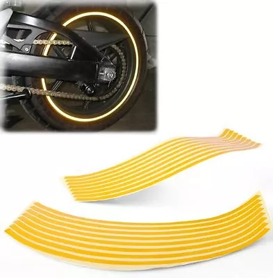 Motorcycle Rim Tape Reflective Wheel Stickers Decals Vinyl Set Kit 17 Inch 17  • $9.95