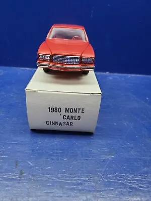 1980 80 Chevrolet Monte Carlo Promo W/ Box Cinnabar. Promotional Model Chevy MIB • $75