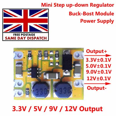 £6.20 • Buy DC Boost-Buck Step Up Down Voltage Converter 3.3V 5V 9V 12V Power Supply Module
