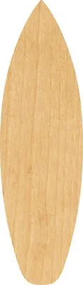 Surf Board Laser Cut Out Wood Shape Craft Supply - Woodcraft Cutout • $2.82