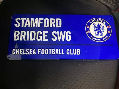 Stamford Bridge SW6 Chelsea Football Club Blue Metal Street Sign • £6.99