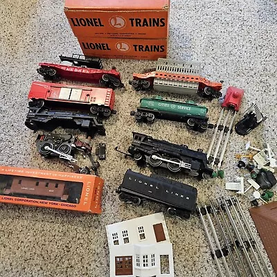 Lot Of (8) Boxcars Log Cars Cabooses Engines O / 027 Gauge Trains [Lionel] • $51