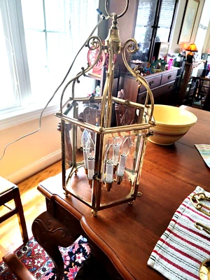 $575 • Buy Va Metalcrafters  Quality Brass Regency Style Pendant  Hall  Light Fixture