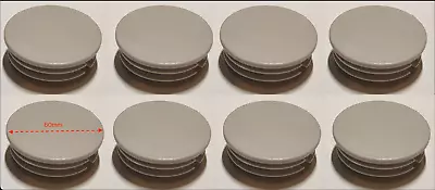 8x  IKEA BEDDINGE FRAME LEG / FOOT TUBE CAP / COVER PLASTIC GREY • £14.47