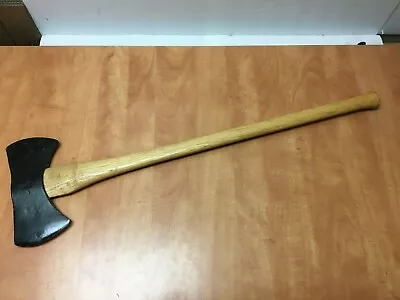 Vintage US01 Double Bit Axe 36  Forest King Handle 5lbs Total Weight • $49.98