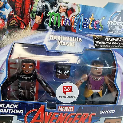 Marvel Avengers Minimates Black Panther & Shuri Figure Pack Collectable Toy • £7.99