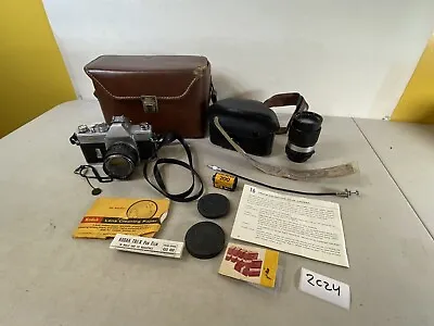 Mamiya Sekor 1000 DTL Vintage Film Camera 55mm 135mm Lens Case Acc Lot 2C24 • $169.99