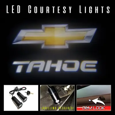 2Pc LED Courtesy Logo Door Lights Ghost Shadow Projectors Chevy Tahoe 101653 • $30