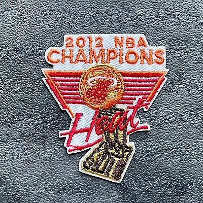 Miami Heat 2012 NBA CHAMPIONS Embroidered Iron On Patch 2 X1.75  NEW • $3.99