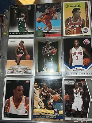 Brandon Jennings 9 Card Lot Milwaukee Bucks Oak Hill Academy With Rc  AL80 • $4.99