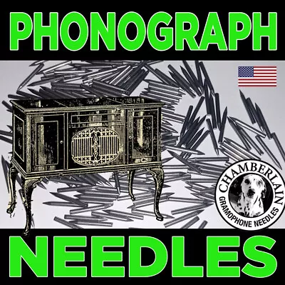 100 Phonograph LOUD-TONED NEEDLE Pack For Gramophones VICTROLAS Record Players • $4.59