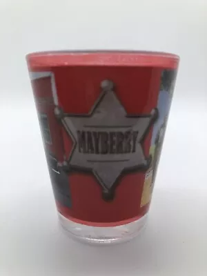 Mayberry Sheriff Badge Opie & Andy Statue And '62 Galaxie Squad Car Shot Glass • $6