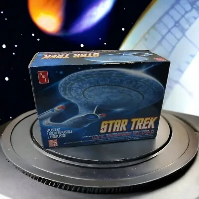 2012 AMT Star Trek U.S.S. Enterprise NCC-1701-D Model Kit Pre-owned Collectable  • $53.86
