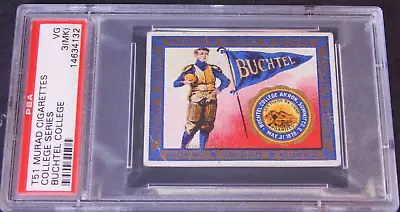 T51 Murad Cigarettes College Buchtel PSA 3 Football Card • $24.99