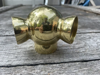 $39.99 • Buy Antique Double 2 Cluster Cast Brass Light Socket Body Parts Restore