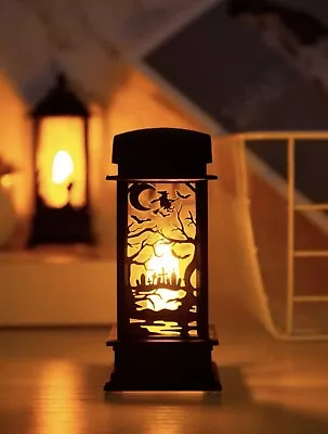 Halloween Lantern Desktop Light / Battery Powered Candle - Gothic Alternative 🦇 • £3.95