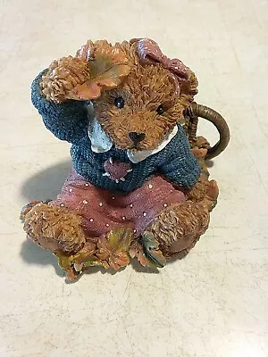 Home Interiors “THANK YOU BEARS  Figurine - Fall Bear No. 99005-99 KK - 1999 • $3.50