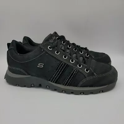 Women's Skechers Sz 9 Grand Jam Black Hiking Walking Leather Oxford Shoes 46397  • $25.90