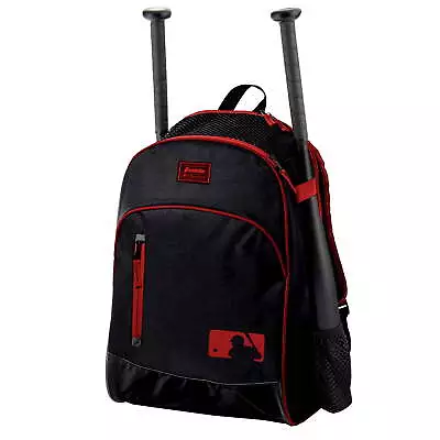MLB Batpack Bag - Youth Baseball Softball And Teeball Bag - Black/Red • $21.51