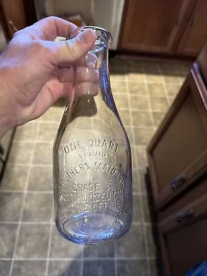 Southern Maid Inc. Embossed Quart Milk Bottle Bristol Virginia VA • $19.99