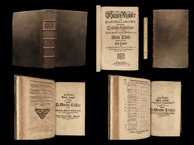 1664 Martin Luther Life Works Lutheran German Sagittarius Saxony Altenburg FOLIO • $750