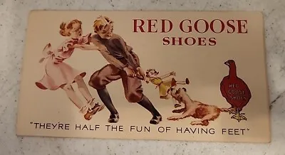 Vintage Red Goose Shoes Unused Ink Blotter Great Condition • $5