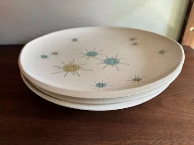 Set Of 3 Vintage Franciscan Starburst Dinner Plates • $90