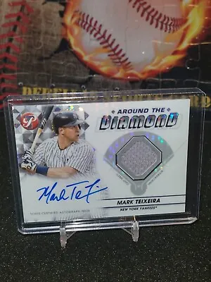 Topps Pristine 2023 Mark Teixeira Around The Diamond Refractor Relic Auto /99 • $60