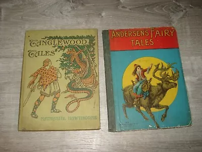 Vintage Antique HC Tanglewood Tales Hawthorne McLoughlin + Andersons Tales • $15.99