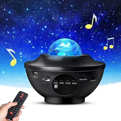 Galaxy Star Projector Night Light Bluetooth Music Player Timer Xmas Gifts Kids • $26.82